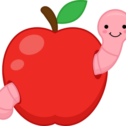 (s169-03-1M) Worm Apple