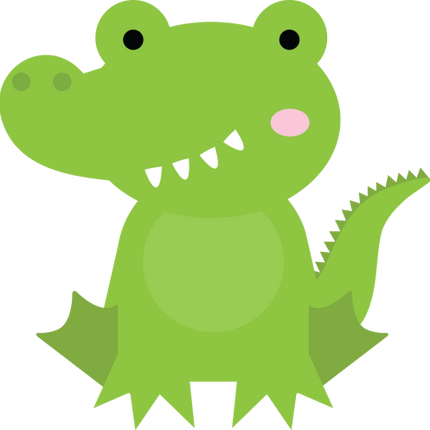 (s169-09-1F) Alligator Crocodile