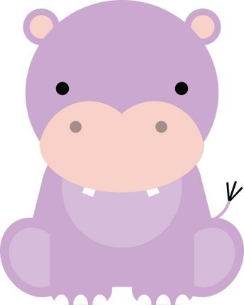 (s169-09-1I) Baby Hippo Sitting