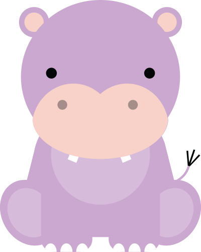 (s169-09-1I) Baby Hippo Sitting