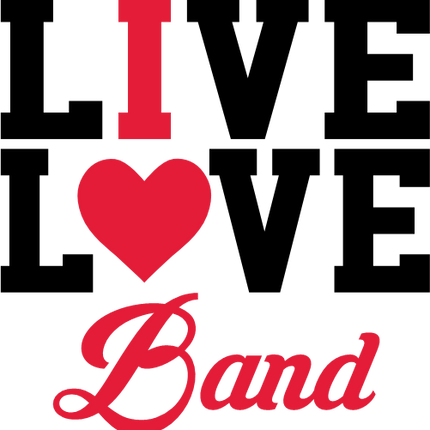 (017-2-E) Live Love Band I Heart