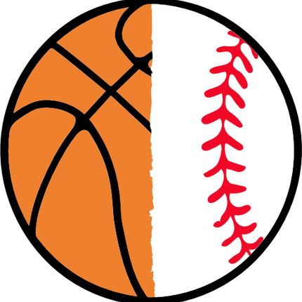 (s177-3) Full Color Split Ball Basketball Baseball Softball