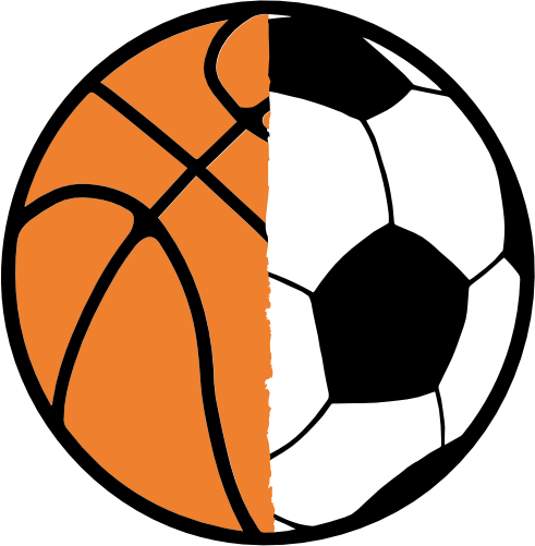 (s177-3-B) Full Color Split Ball Basketball Soccer