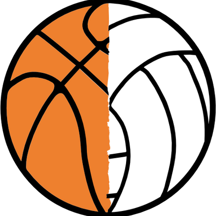 (s177-3-C) Full Color Split Ball Basketball Volleyball