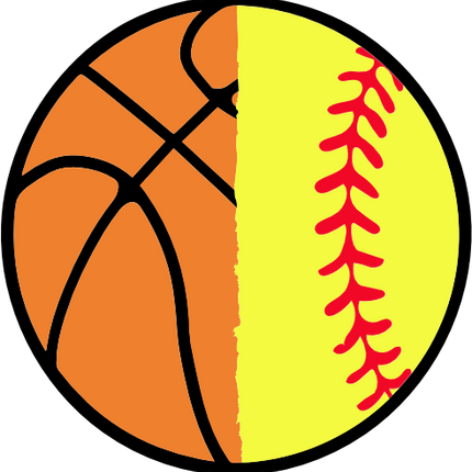(s177-3) Full Color Split Ball Basketball Baseball Softball