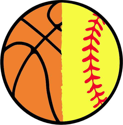 (s177-3) Full Color Split Ball Basketball Baseball Softball