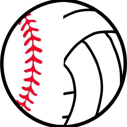 (s177-4) Full Color Split Ball Baseball Softball