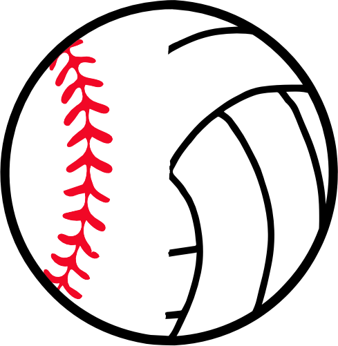 (s177-4) Full Color Split Baseball Softball Volleyball