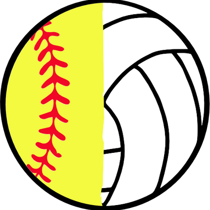 (s177-4) Full Color Split Ball Baseball Softball