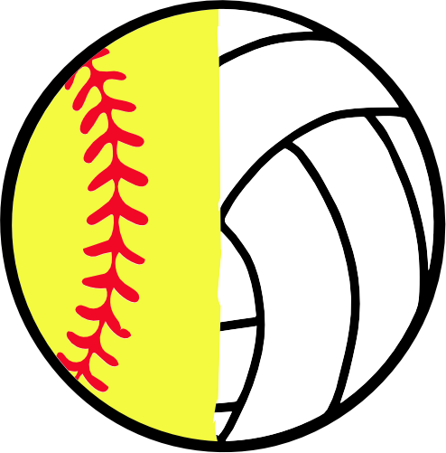 (s177-4) Full Color Split Baseball Softball Volleyball