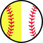 (s177-4) Full Color Split Baseball Softball