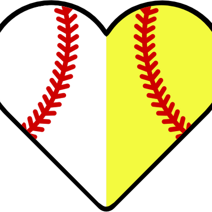 (s177-4) Full Color Split Ball Baseball Softball