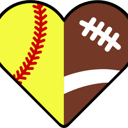 (s177-4) Full Color Split Ball Baseball Softball