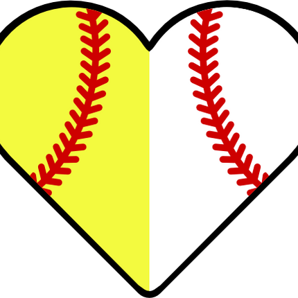(s177-4) Full Color Split Ball Baseball Softball