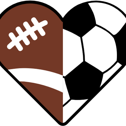 (s177-5-2A) Full Color Split Ball Football Soccer