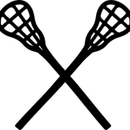 (s179-1-A) Crossed Sports Lacrosse Sticks