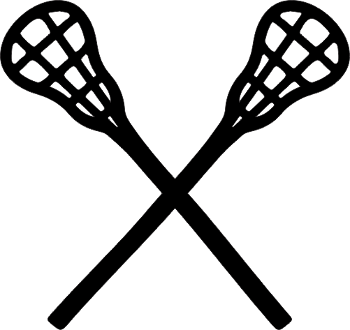 (s179-1-A) Crossed Sports Lacrosse Sticks