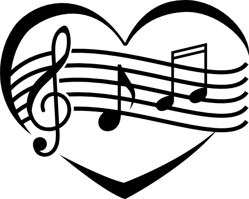 (s017-1-N) Heart Musical Music Note Notes Scale