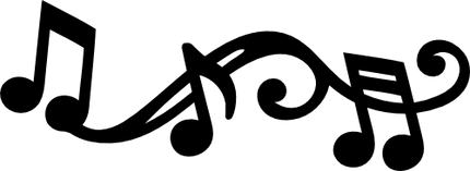 (017-1-Q) Musical Flourish Music Note Notes