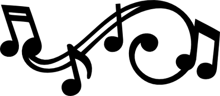 (017-1-R) Musical Flourish Music Note Notes