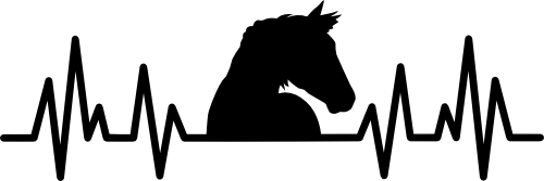 (182-1A) EKG Heartbeat Horse