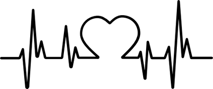 (182-2B) EKG Heartbeat Heart