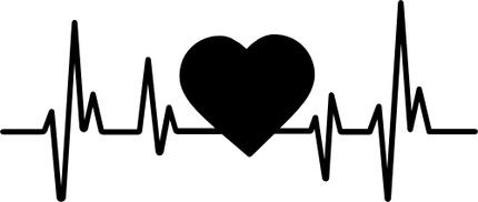 (182-2C) EKG Heartbeat Heart