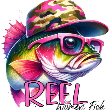 (s184-3-G) Reel Women Fish Bass