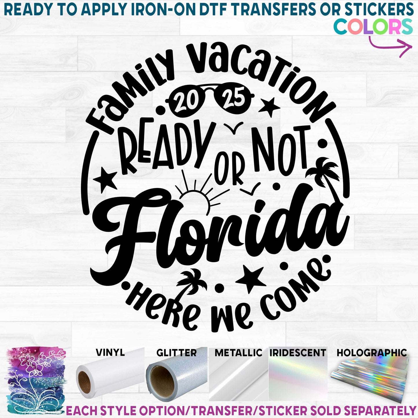 (s185-F) Family Vacation Ready or Not Caribbean (or any Location) Here We Come