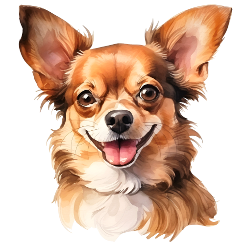 (s188-7-2M) Watercolor Chihuhua