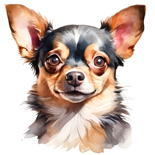 (s188-7-2N) Watercolor Chihuhua