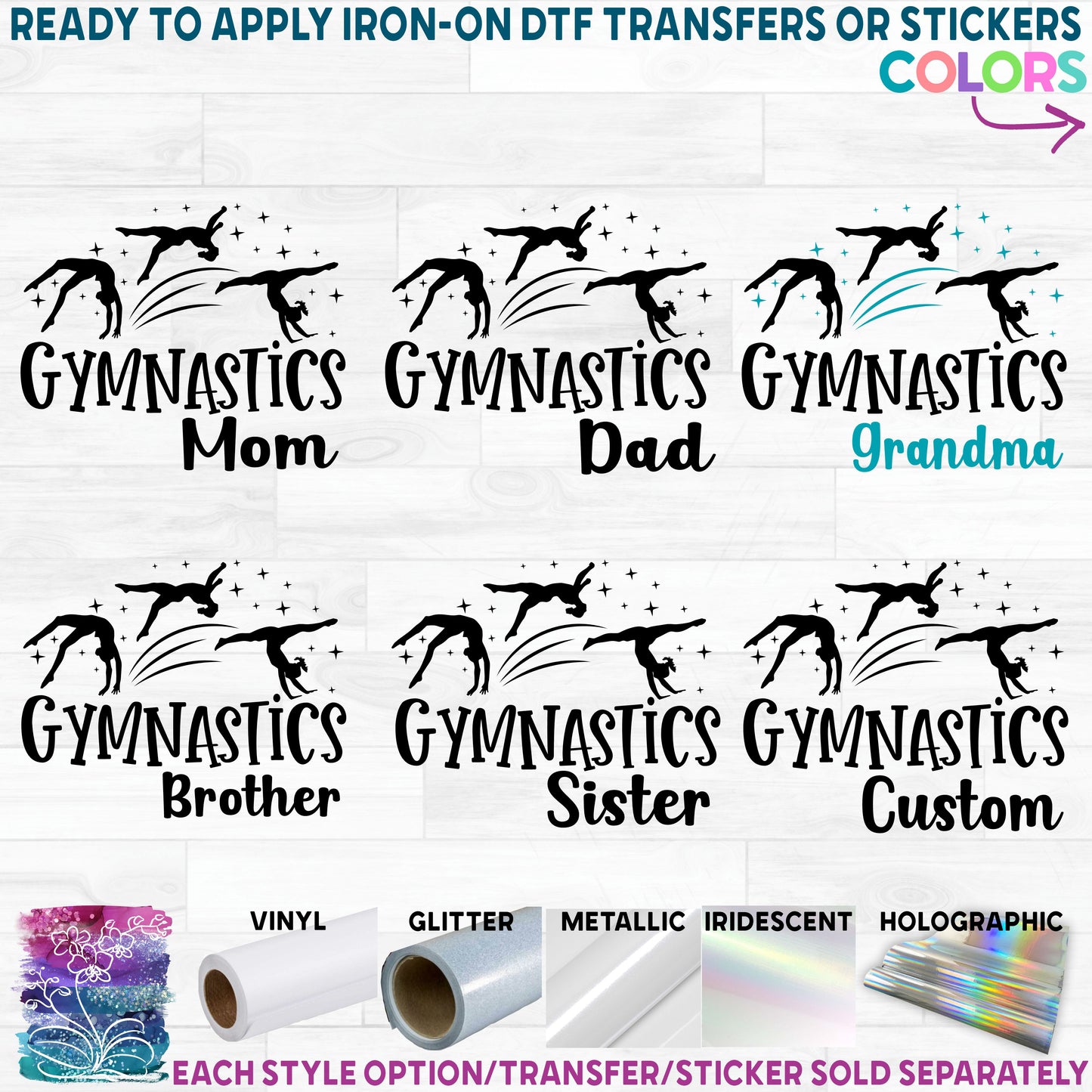 (s019-4D) Gymnastics Mom Family Custom Text