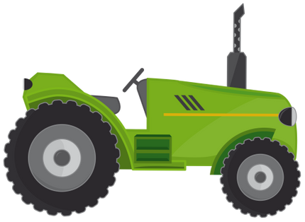 (191-01-1C) Green Tractor