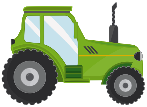 (191-01-1D) Green Tractor