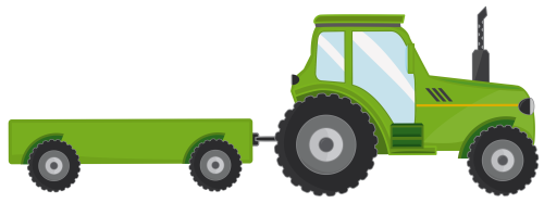 (191-01-1L) Green Tractor