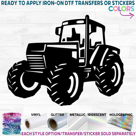 (s191-U) Farm Tractor Printed Heat Transfer or Sticker