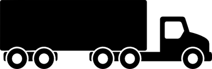 (191-1) Semi Truck Silhouette