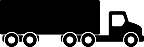 (191-1) Semi Truck Silhouette