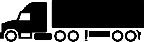 (191-1) Semi Truck Silhouette