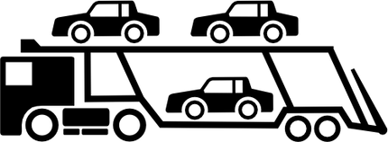 (191-1) Semi Truck Silhouette
