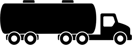 (191-1) Semi Truck Silhouette