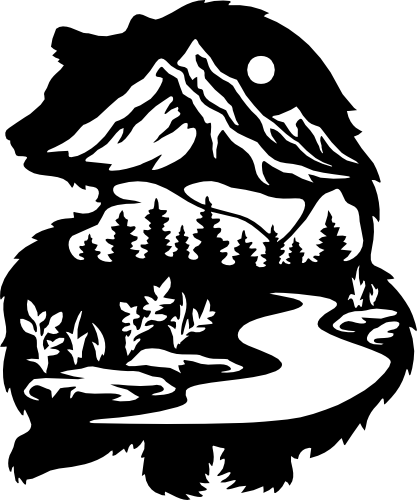 (s192-D3) Bear Double Exposure