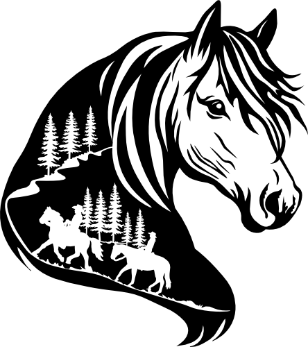 (s192-I3) Horse Double Exposure