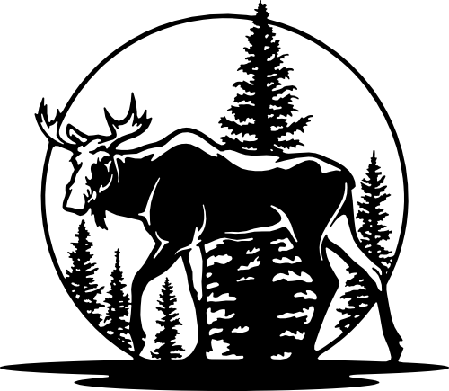 (s192-K2) Moose Double Exposure