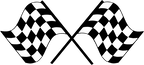 (s193-1-A) Racing Race Checkered Flag