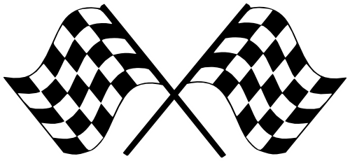 (s193-1-A) Racing Race Checkered Flag
