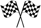 (s193-1-B) Racing Race Checkered Flag