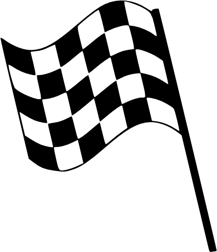 (s193-1-C) Racing Race Checkered Flag