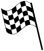(s193-1-C) Racing Race Checkered Flag