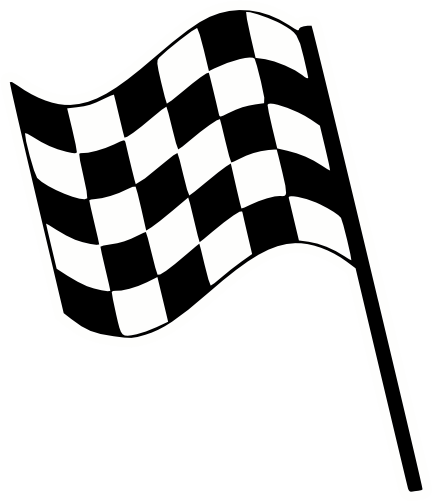 (s193-1-C) Racing Race Checkered Flag